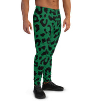 Green leopard print