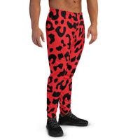 Red leopard Joggers