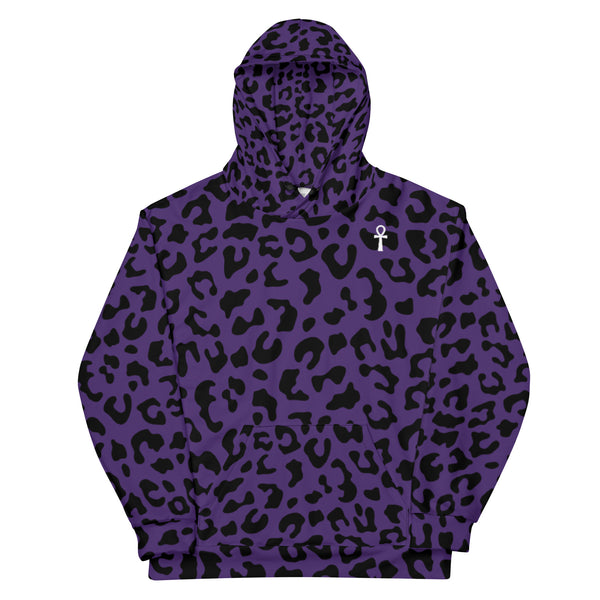 Purple leopard Hoodie