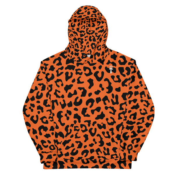 Orange leopard Hoodie