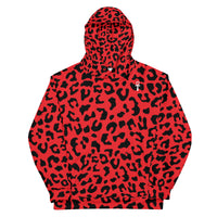 Red leopard Hoodie