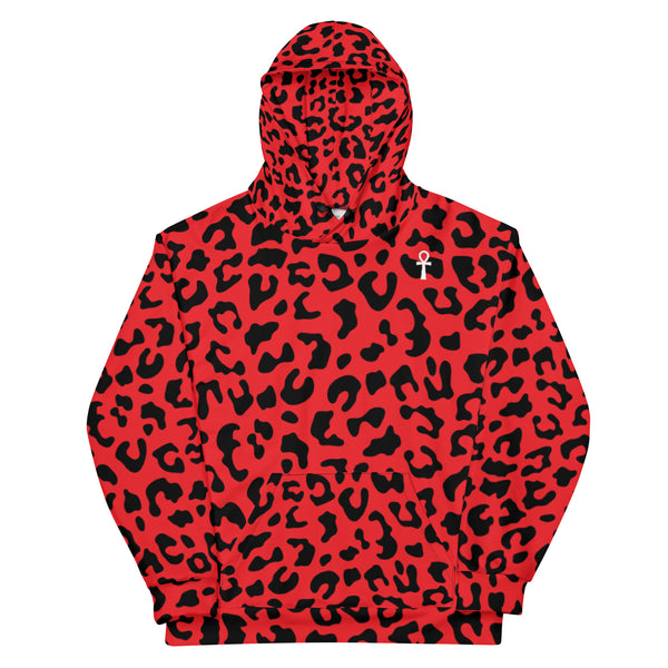 Red leopard Hoodie